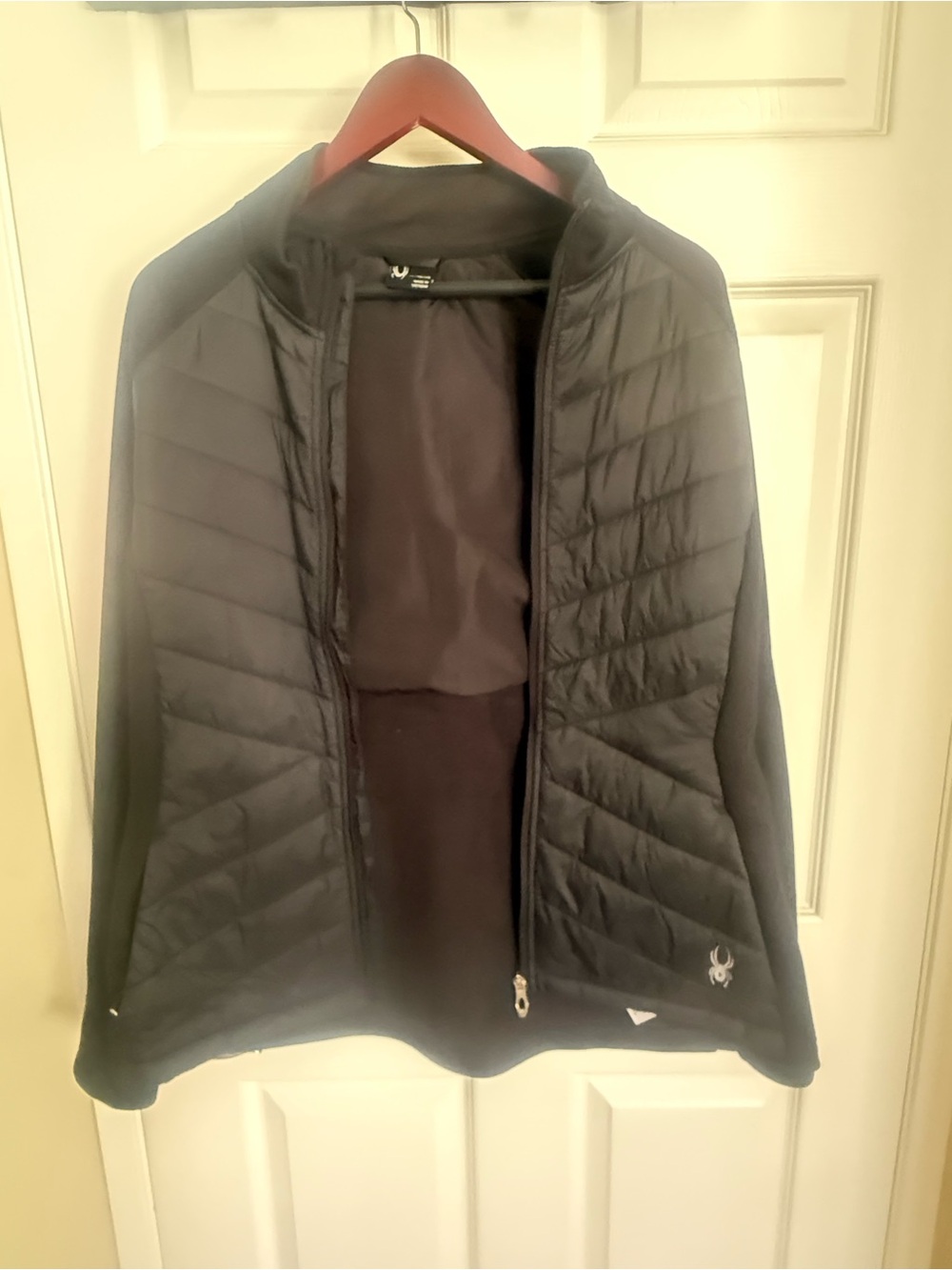 Spyder Womens or men’s Quilted Spyder Hybrid Jacket - Black